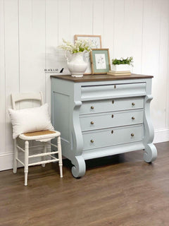 Dixie Belle Savannah Mist vopsea creta mobila bleu-gri 473ml mat