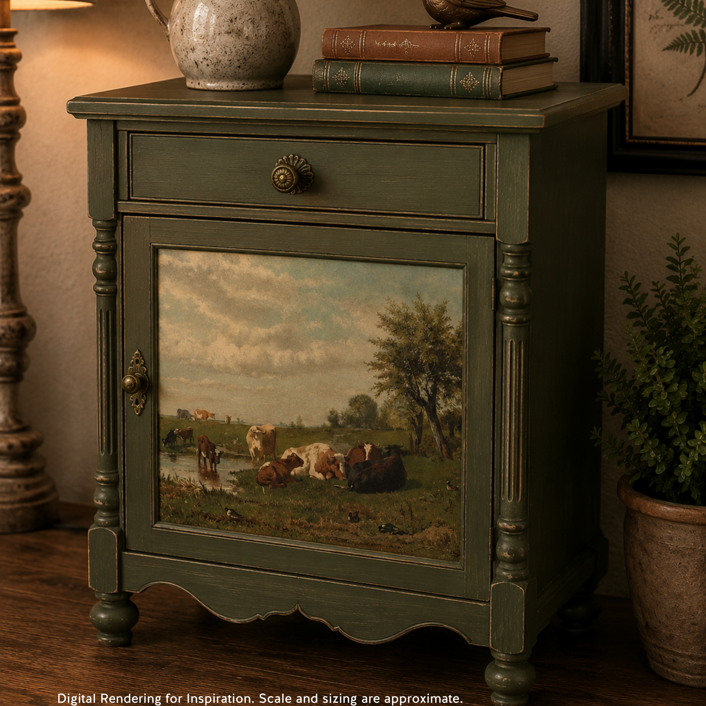 Dixie Belle Quiet Countryside hartie orez A3 pastoral