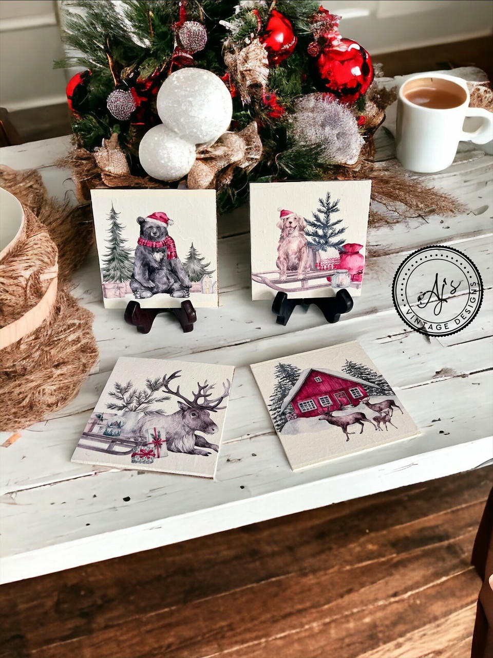Dixie Belle Frosty Forest hârtie decoupage A4 iarna