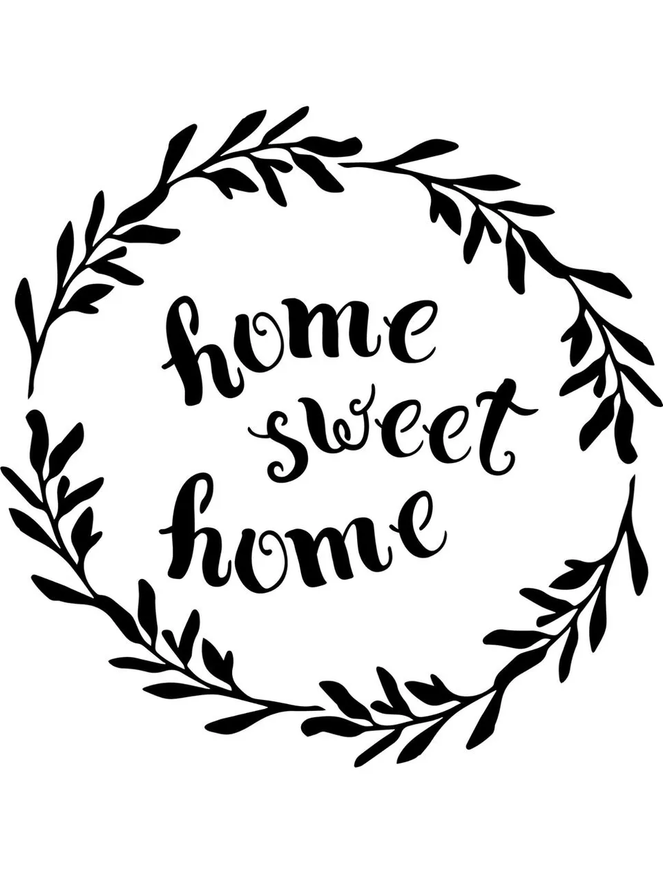 Dixie Belle Home Sweet Home șablon decorativ 20cm