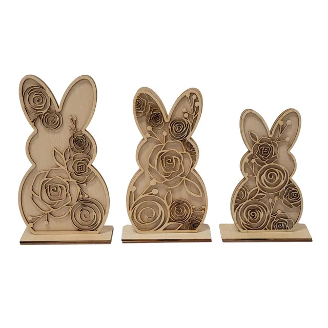 Dixie Belle Bonnie Bunny decor lemn 3 piese
