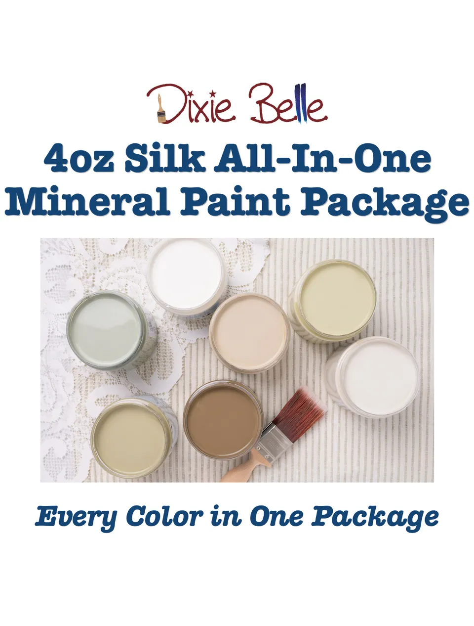 Dixie Belle Silk All-In-One set vopsea minerala 44 x 118 ml mix