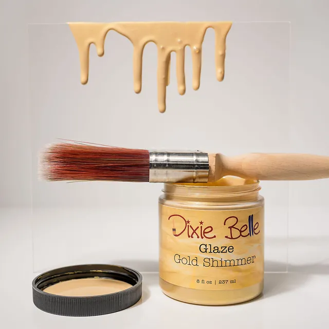 Dixie Belle Gold Shimmer glaze decorativ auriu