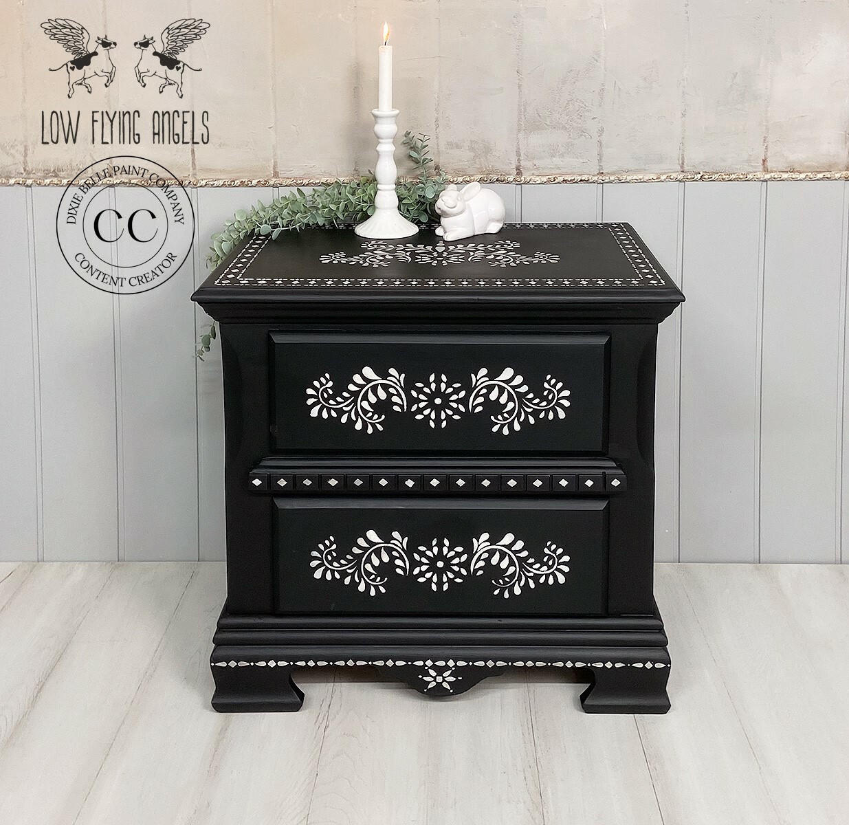 Dixie Belle Bone Inlay sablon mobila 35x45cm model inlay reutilizabil