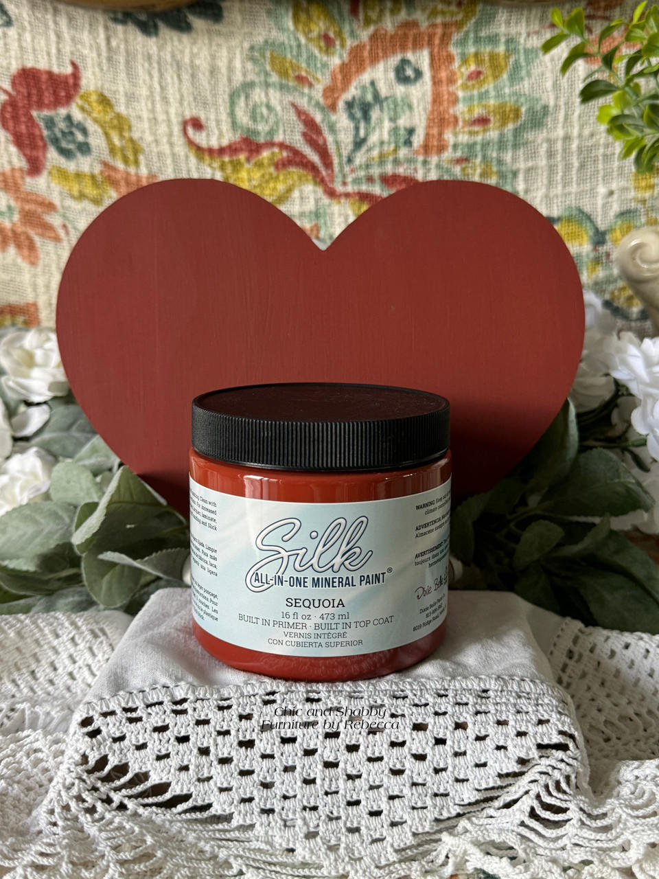 Dixie Belle Sequoia Silk vopsea minerala 473 ml rosu