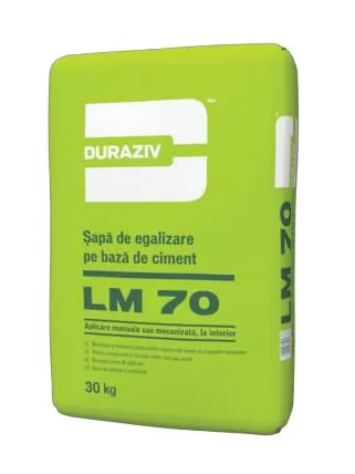 Duraziv LM 70 șapă egalizare ciment 30 kg interior