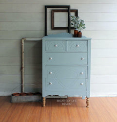 Dixie Belle Savannah Mist vopsea creta mobila bleu-gri 473ml mat