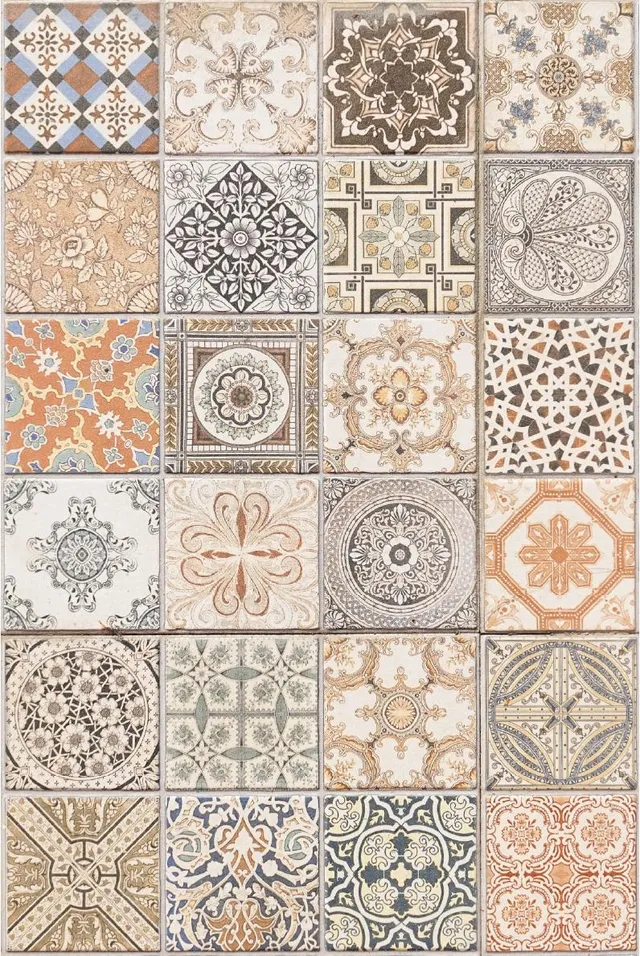 Dixie Belle Belles and Whistles Moorish Tiles A3 hârtie decoupage