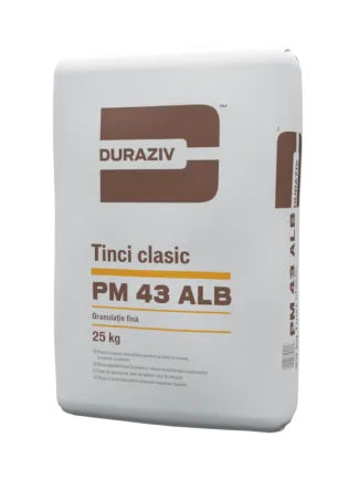 Duraziv PM 43 Alb tinci ciment alb 25kg 2-4 mm