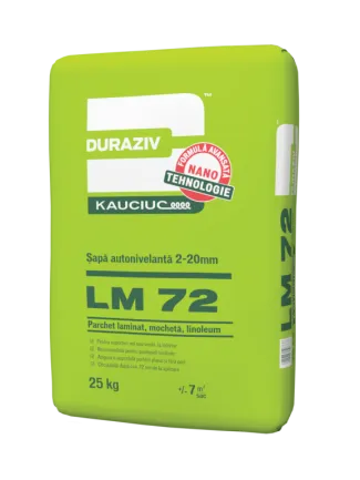 Duraziv LM 72 șapă autonivelantă cu Kauciuc 2-20 mm