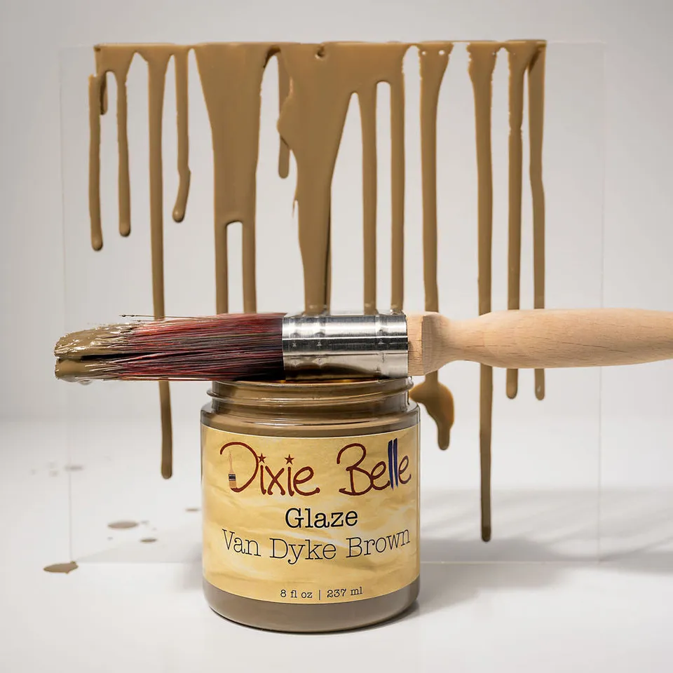 Dixie Belle Van Dyke Brown glaze maro antichizare 473ml